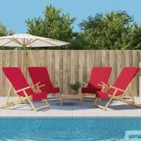 Gossi prosoape de plaja, 4 buc., visiniu, 60x135 cm, textil, 400 gsm