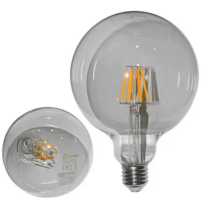 Bec glob transparent Ø 125 cu LED COG 12W (≈156w) lumina calda 1560lm