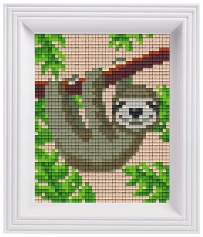 Mozaic cu ramă Pixelhobby - Set de pixeli clasici Sloth