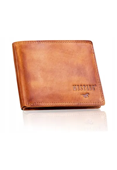 Portofel Barbati - Denimo High Wallet - Piele Naturala - Maro - Dimensiune Universala