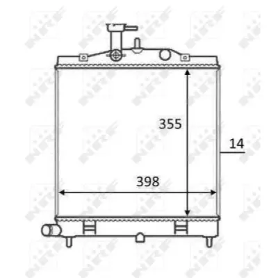 Radiator, racire motor NRF 58528