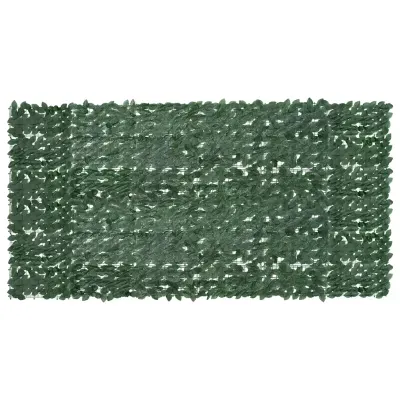 vidaXL Paravan de balcon, frunze verde închis, 300x150 cm