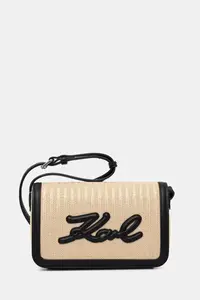 Karl Lagerfeld geantă crossbody pentru femei împletită K/SIGNATURE