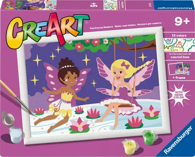Set de pictat după numere Ravensburger CreArt - Zâne din basme