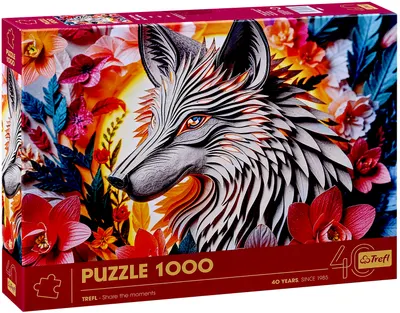Puzzle Trefl din 1000 de piese - 3D Lup