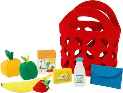 Set joc Goki - Geantă de cumpărături din fetru cu accesorii