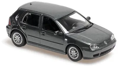 Model de colecție MINICHAMPS Modern: Mașini - Volkswagen Golf IV, 1999, Grey Metallic