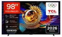 Televizor Smart TCL - Q7D Pro, 98'', SQD-Mini LED, 4K, 144 Hz, negru