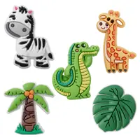 Sticker 3D OEM Jungle pentru Husa Telefon / Tableta, Set 5 bucati, Multicolor