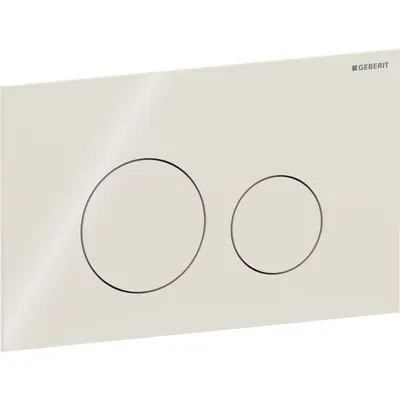 Clapeta actionare dubla rezervor wc ,sticla lucioasa gri-nisip, Geberit Sigma40