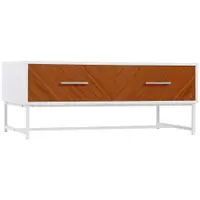 HOMCOM Măsuță de Cafea Modernă, Masă de Cocktail Rectangulară cu Sertare și Compartiment de Depozitare Deschis, 100x50x40cm | Aosom România