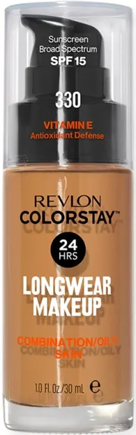 Revlon Colorstay Fond de ten pentru ten gras , N330 Natural Tan, SPF15, 30 ml