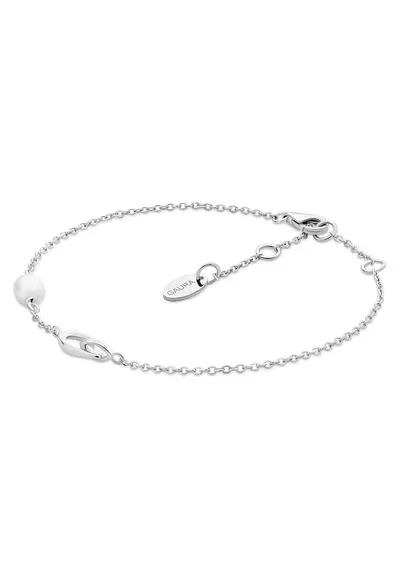 Bratara argint cu perla naturala - Infinity Pearl