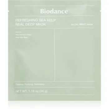 Biodance Refreshing Sea Kelp Real Deep Mask mască intensă cu hidrogel cu extracte de alge marine