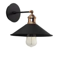 Aplică de perete neagră ø 24 cm Berceste – Opviq lights