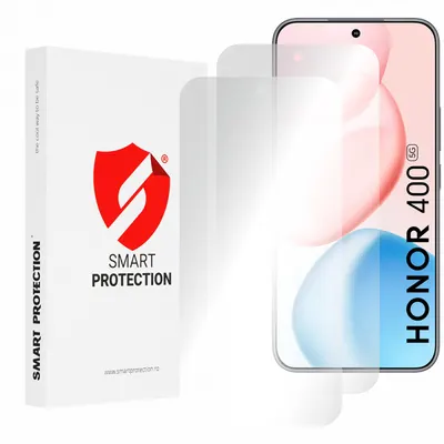 Folie de protectie Ecran Smart Protection Premium Classic pentru Honor 400, Plastic, Set 2 bucati