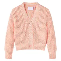 Gossi cardigan copii tricotat roz combinat 104