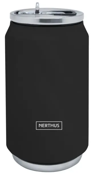 Thermos Nerthus - Canistră, negru, 330 ml