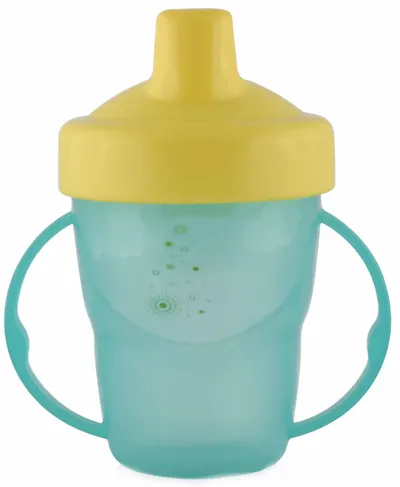 Cană de tranziție cu mânere și vârf tare Lorelli Baby Care - 210 ml, verde