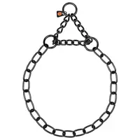 Zgarda lant din inox negru 3 mm talie medie - 50 cm
