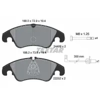 Set placute frana, frana disc TEXTAR 2440903