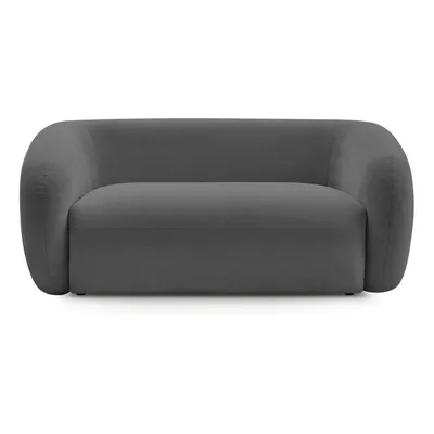 Canapea gri închis cu tapițerie din chenille 160 cm Celine – Bobochic Paris