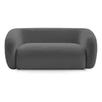 Canapea gri închis cu tapițerie din chenille 160 cm Celine – Bobochic Paris