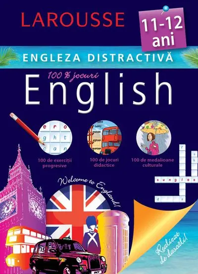 Larousse. Engleza distractivă 11-12 ani - Paperback brosat - Larousse