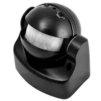 Senzor Prezenta IP44 180° Negru