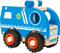 Jucarie din lemn Small Foot - Masina de politie, albastra