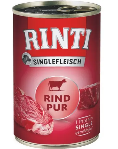 RINTI Singlefleisch Beef Pure hrana monoproteica, vita 24x800 g pentru caini