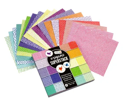 Set creativ Grafix Craft Sensations - hârtie pentru origami, 180 de coli