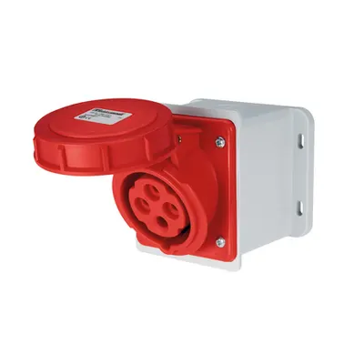 Ec690 Wall Mount. Socket 16a Ip67 3p+n+e 346-415v