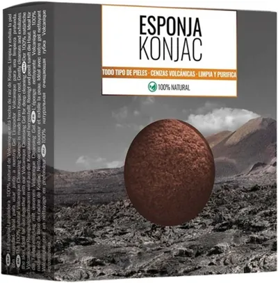 Volcanique Burete natural Konjac pentru exfolierea feței și corpului