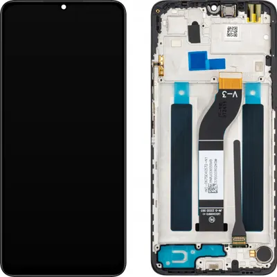 Display cu Touchscreen MP compatibil cu Xiaomi Redmi 13C / 13C 5G / 13R / Poco C65 / M6, cu Rama, Negru