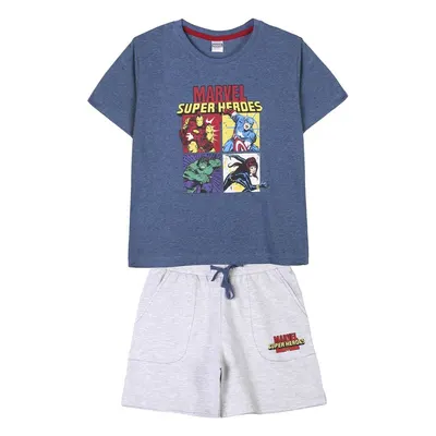 Set doua piese tricou si pantaloni scurti, Marvel