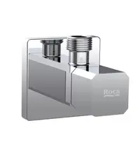 Robinet coltar Roca Aqua A525167900, conexiune alimentare 1/2 inch, conexiune iesire 3/8 inch, ceramic, Crom