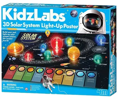 Poster luminos pentru copii 4M - Sistem solar