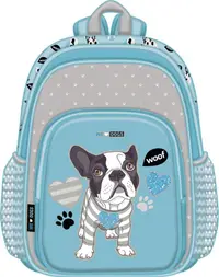 Ghiozdan școlar Lizzy Card We Love Dogs Woof - Junior +