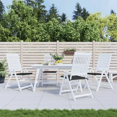 Gossi perne scaune gradina 4 buc. negru 50x50x3 cm tesatura oxford