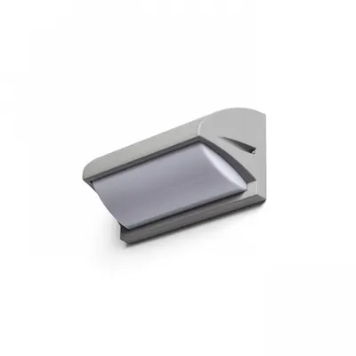 MORA Corp de iluminat aplica gri argintiu 230V E27 18W IP54