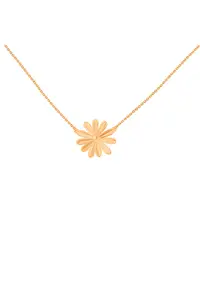 Colier cu forma de floare placati cu aur 18k