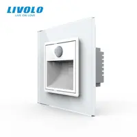 Lampa de orientare scara, cu senzor miscare, cu rama de sticla Alb