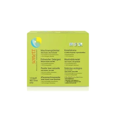 Detergent praf pentru masina de spalat vase, ecologic, 1.5kg, Sonett