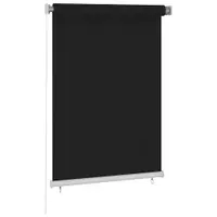 vidaXL Jaluzea tip rulou de exterior, 105 (l) x 140 (î) cm, neagră