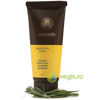 Crema pentru Maini si Picioare cu Kokum, Miere si Rozmarin 100ml