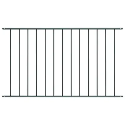 vidaXL Panou de gard Woerden din oțel vopsit în câmp electrostatic 163x75 cm antracit