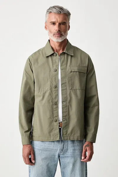 Barbour geacă tip cămașă pentru bărbați din bumbac Sherburn