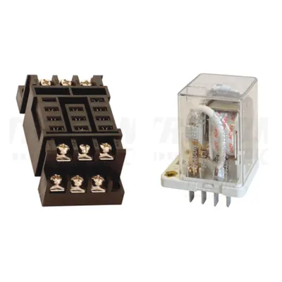 Pachet Soclu Releu RSJQX-38FS + Releu Mare Putere RJ11 110DC 3CO