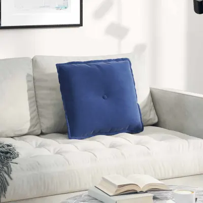vidaXL Perna pentru spate Albastru Poliție 50 x 45 cm